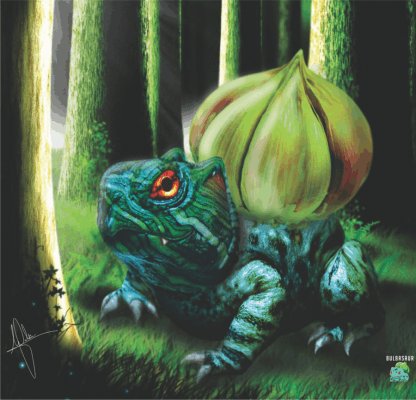 Realistic-Pokemon-Bulbasaur-416x400 25 INCREÍBLES dibujos realistas de Pokemon - Noticias Pokémon GO 